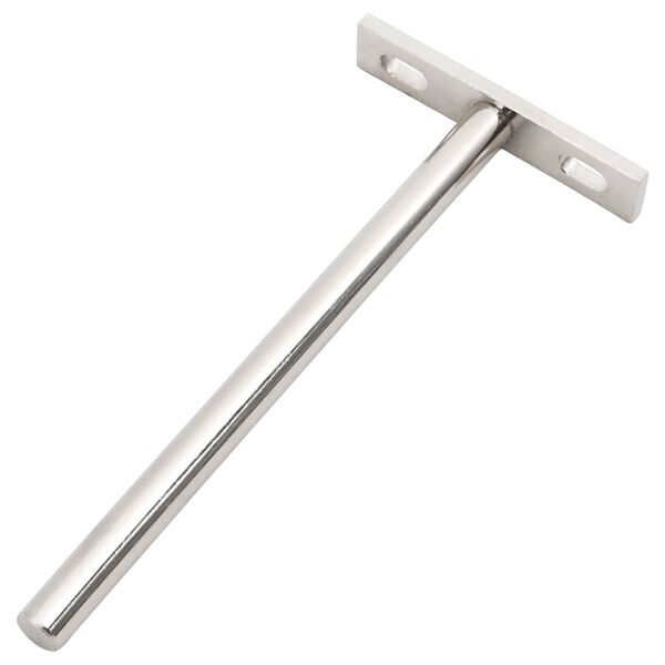 vidaXL Soportes flotantes para estantes 12uds invisibles acero carbono
