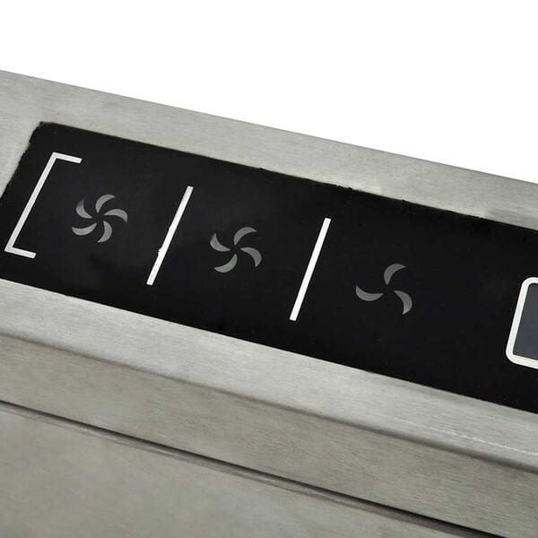 vidaXL Campana extractora de isla con pantalla LCD