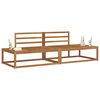 vidaXL Conjunto de sof&aacute;s de exterior 2 Pieza Natural