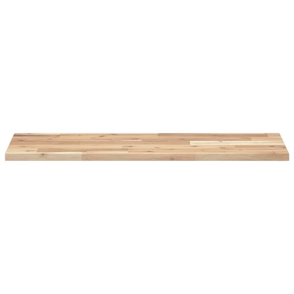 vidaXL Estantes flotantes 3 uds madera acacia sin tratar 100x30x2 cm