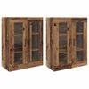 vidaXL Armarios Montados en la Pared 2 pcs Madera envejecida