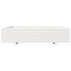vidaXL Jardinera de madera maciza de pino blanca 110x110x26,5 cm