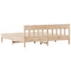 vidaXL Estructura de cama sin colchón madera maciza de pino 200x200 cm