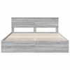 vidaXL Estructura de cama Gris Sonoma 200 x 200 cm Madera Ingenieril