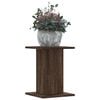 vidaXL Soportes para plantas 2 uds madera marr&oacute;n roble 30x30x40 cm