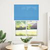 vidaXL Estor Plisado azul 90x100 cm Tela Ancho 89,4 cm Poli&eacute;ster