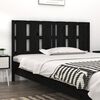 vidaXL Cabecero de cama madera maciza de pino negro 155,5x4x100 cm