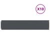 vidaXL Bordes c&eacute;sped 10 uds antracita 20x103 cm acero laminado fr&iacute;o