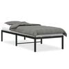 vidaXL Estructura de cama de metal negro 80x200 cm