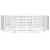 vidaXL Recinto animales corral 12 paneles hierro galvanizado 54x60 cm