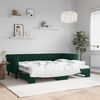 vidaXL Sof&aacute; cama nido terciopelo verde oscuro 80x200 cm