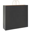 vidaXL Bolsas de papel con asas 250 uds negra 54x15x49 cm