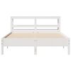vidaXL Estructura de cama sin colch&oacute;n madera de pino blanca 140x200 cm
