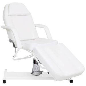 vidaXL Camilla de masaje blanca 180x62x(87-112) cm