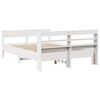 vidaXL Estructura de cama sin colchón madera de pino blanca 150x200 cm