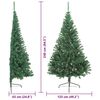 vidaXL &Aacute;rbol de Navidad Artificial Preiluminado Verde 240 cm PVC