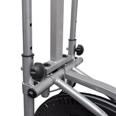 vidaXL Bicicleta elíptica con 4 sensores de pulso