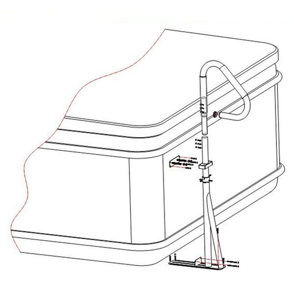 Infinity Pasamanos de ba&ntilde;era de hidromasaje