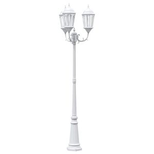 vidaXL Luz de Jardín Blanco 235 cm Aluminio