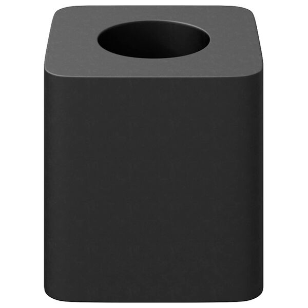 vidaXL Sujeta Caj&oacute;n 2 pcs Negro 15 x 15 x 15mm Cop&oacute;l&iacute;mero PP