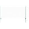 vidaXL Valla hexagonal con poste 100 x 1 m Acero recubierto de PVC