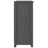 vidaXL Aparador de madera maciza de pino gris 70x35x80 cm