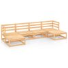 vidaXL Juego de muebles de jard&iacute;n 6 piezas madera maciza de pino