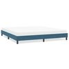 vidaXL Estructura cama sin colch&oacute;n terciopelo azul oscuro 200x220 cm