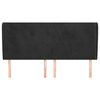 vidaXL Cabecero con orejas de terciopelo gris claro 163x23x118/128 cm