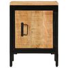 vidaXL Mesita de noche de madera maciza de mango rugosa 40x30x52,5 cm