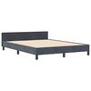 vidaXL Cama tipo Box Spring Gris oscuro 180 x 200 cm Terciopelo