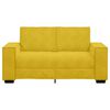 vidaXL Sof&aacute; de 2 plazas terciopelo amarillo 160x78x84 cm