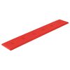 vidaXL Paneles de pared 12 uds cuero sint&eacute;tico rojo 90x15 cm 1,62 m&sup2;