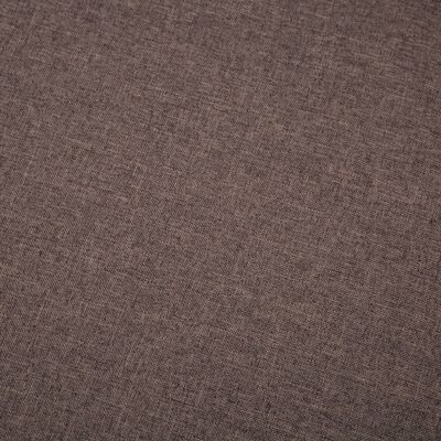vidaXL Sofá con forma de L tapizado de tela marrón 186x136x79 cm