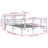 vidaXL Estructura de cama sin colch&oacute;n madera de pino blanca 140x200 cm