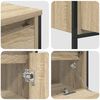 vidaXL Juego de muebles de ba&ntilde;o con caj&oacute;n 3 pcs Roble Sonoma