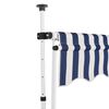 vidaXL Toldo manual retráctil azul y blanco a rayas 300 cm