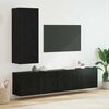 vidaXL Unidad de Pared para TV 5 pcs Roble negro Madera de ingenier&iacute;a