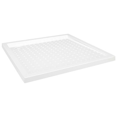 vidaXL Plato de ducha con puntos ABS blanco 90x90x4 cm