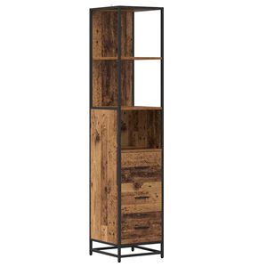 vidaXL Juego de muebles de ba&ntilde;o Madera Vieja 35 x 37,5 x 166 cm