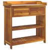 vidaXL Armario de Jard&iacute;n con caj&oacute;n Natural 93 x 41,5 x 98cm