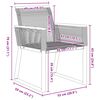 vidaXL Conjunto de Comedor de Jard&iacute;n 3 pcs Negro