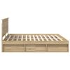 vidaXL Estructura de cama Sonoma 200 x 200 cm Madera de pino macizo