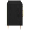 vidaXL Aparador Roble Negro 100 x 36 x 60 cm Madera de ingenier&iacute;a
