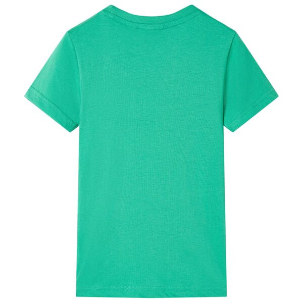 Camiseta infantil verde ne&oacute;n 116