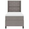 vidaXL Cama tipo Box Spring con colch&oacute;n Taup&eacute; 80 x 200 cm tela