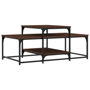 vidaXL Mesa de centro madera de ingenier&iacute;a roble marr&oacute;n 102x60x45 cm