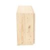 Esschert Design Barra de pared con estante plegable M natural