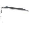 vidaXL Toldo retr&aacute;ctil aluminio y tela gris antracita 4x3 m