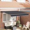 vidaXL Toldo retr&aacute;ctil aluminio y tela gris antracita 3x2,5 m